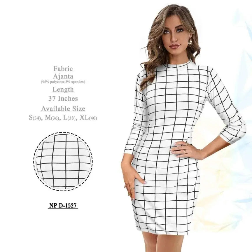 Formal Black and White Checkered 2 Piece Set TOP and Pencil Skirt NextBuy