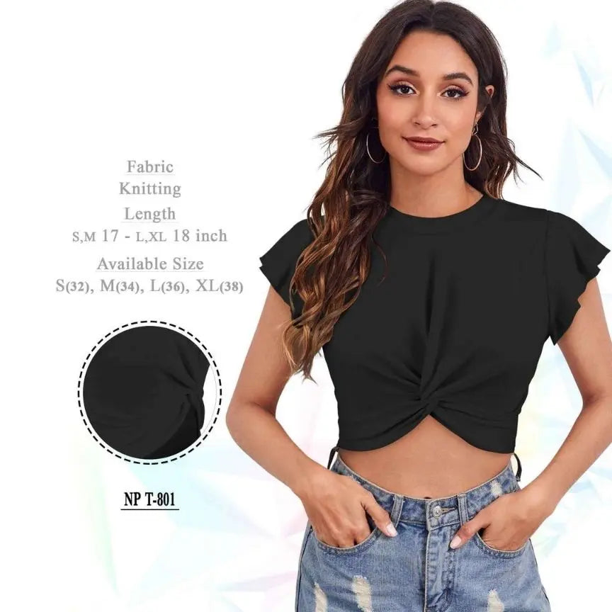 Round Neck Crop Top - NextBuy