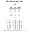 Elegant Women's Matching Top and Pant Set Size Chart