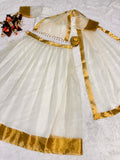 Special Organza Chex Lehenga Choli with Golden Jacquard work - NextBuy