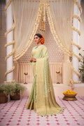 Women Woven Silk Saree with Contrast Border | FS - NextBuy