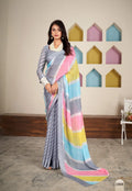 PURE JARI CHIFFON WITH WEAVING BORDER SAREE NextBuy