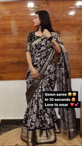 Cotton Print With Jacquard Border Gown Saree Design Launch NextBuy