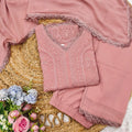 Special Baby Pink Color Georgette Thread Embroidery Salwar Suit NextBuy