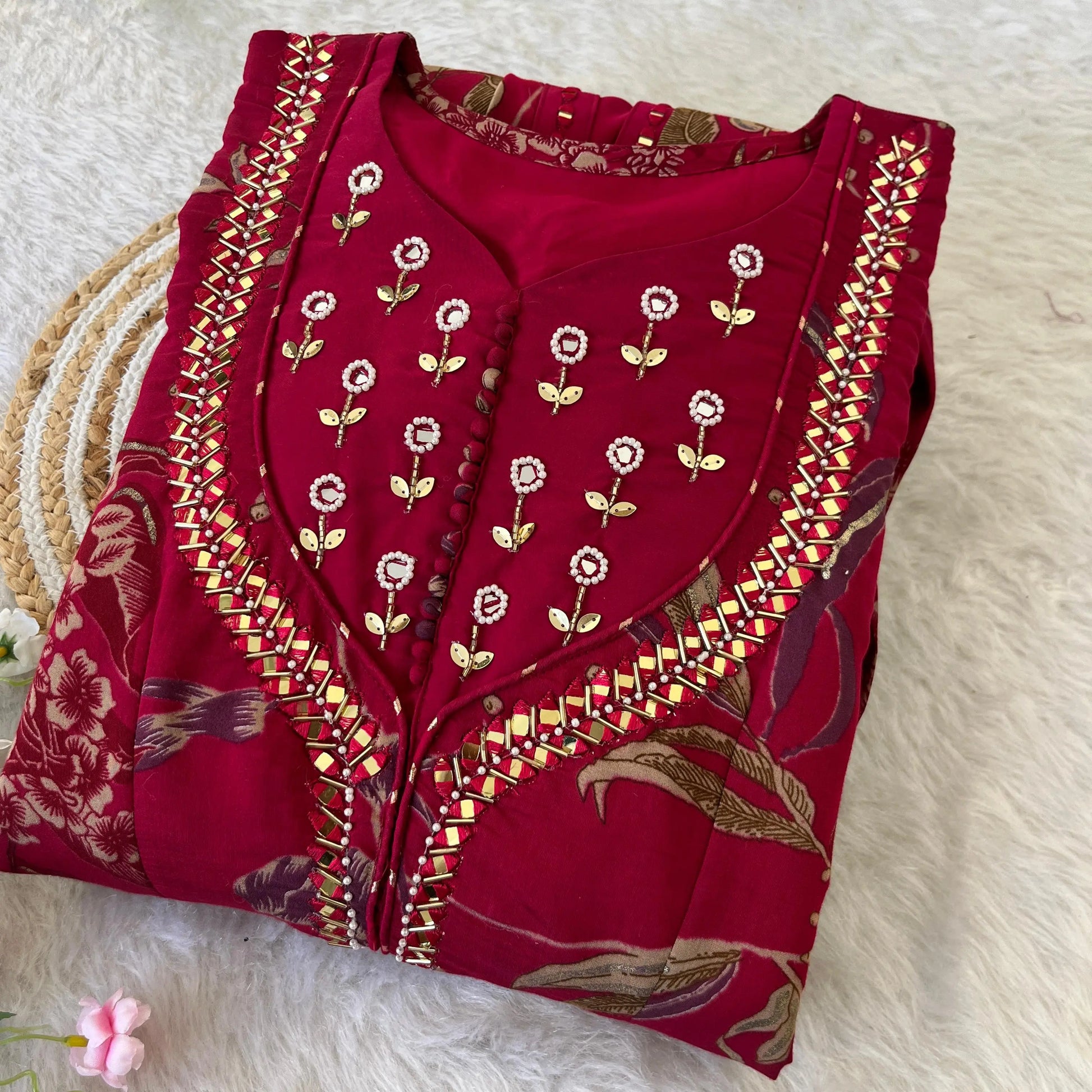 Party Wear Exquisite Hand Embroidered And Handwork Gown NextBuy