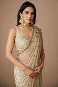 Embellished Sequinned Net Saree NextBuy