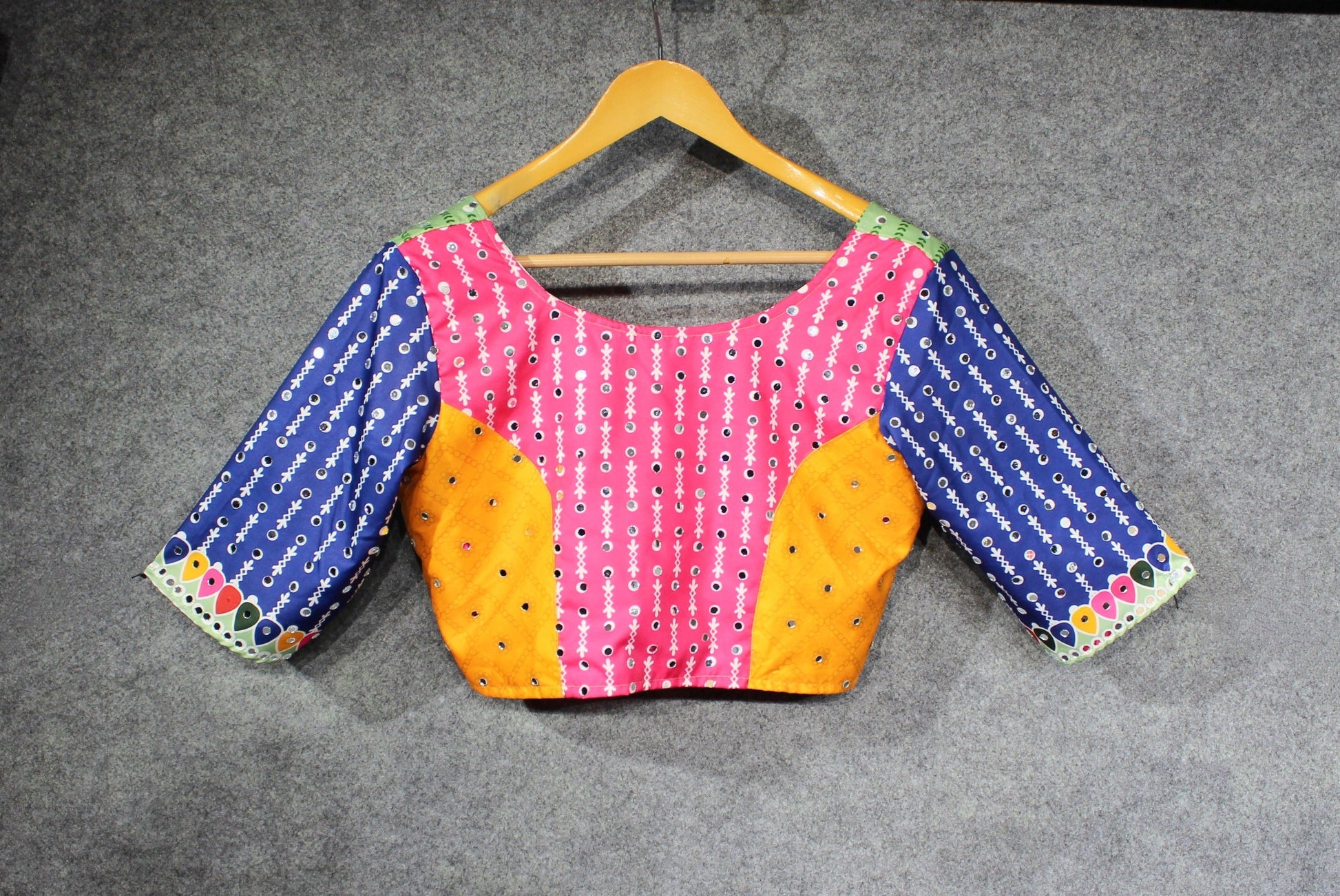 Elegant Soft Butter Silk Lehenga – Digital Print & Mirror Work NextBuy