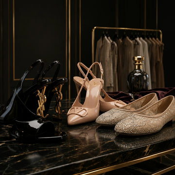 Luxury Women's Footwear Collection Featuring Designer Heels, Premium Sandals and Crystal Flats