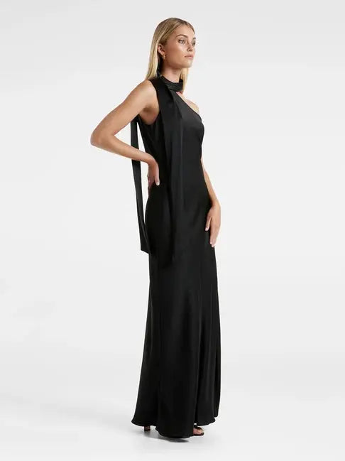 Imported One Shoulder Women's Party Red Satin Dress NextBuy