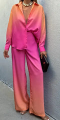 The Alia Set- Shaded Satin Co-ord Set NextBuy
