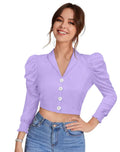 Odette Black Regular Fit Crop Top - NextBuy