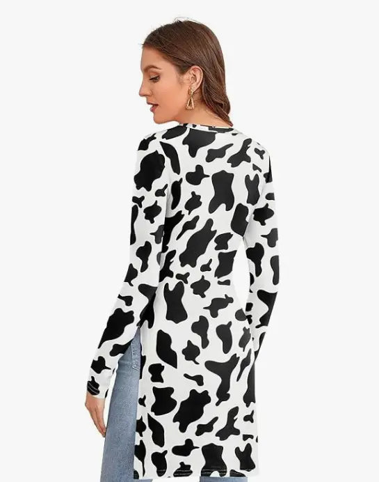 Zebra Printed Polyester Adjustable Modern Fit Casual Wear Top For Women And Girl - NextBuy