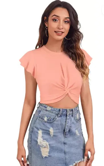 Round Neck Crop Top - NextBuy