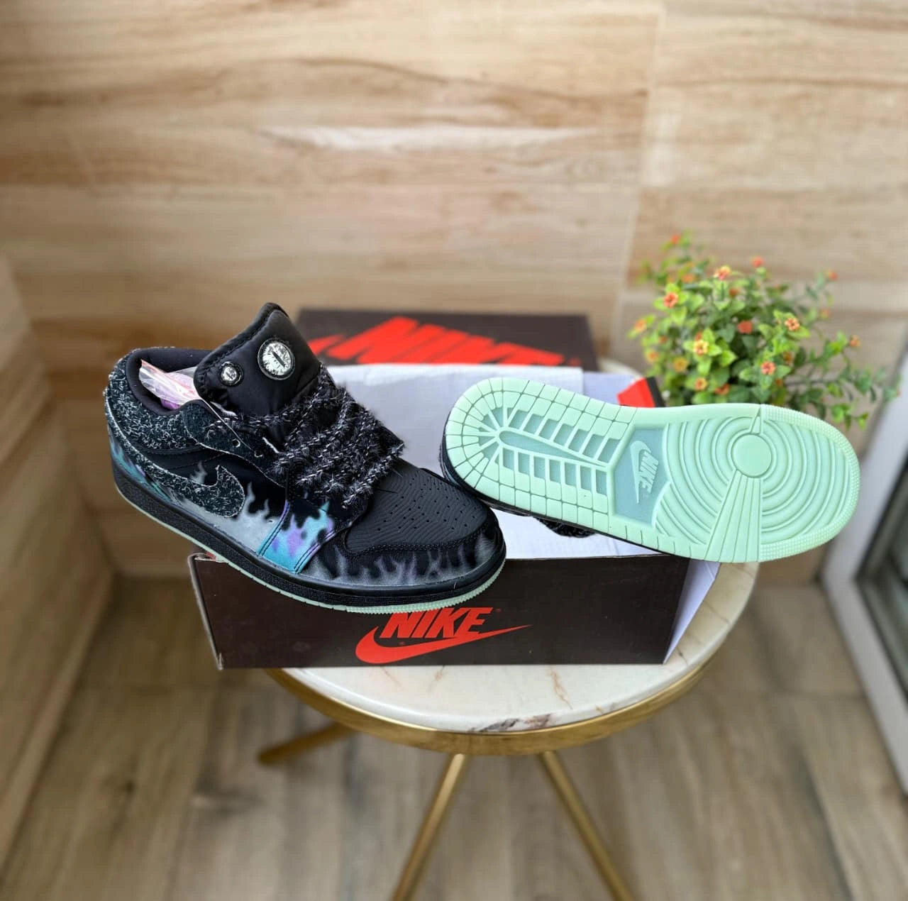 Air Jordans 1 Low Halloween Black Cat sneakers for men