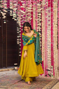 Indian Suit Set with Dupatta and Bottom