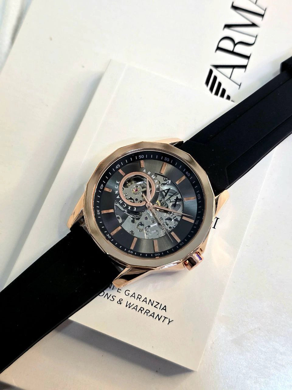 Armani Exchange Skeleton Edition Automatic Men’s Watch