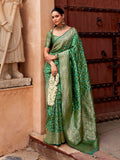Elegant Banarasi Soft Silk Saree with Gold Zari Weaving – Perfect for Weddings & Festive Wear