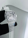 Sapphire crystal tonneau watch for men