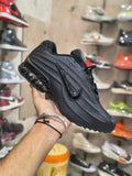 Black lace-up sneakers for men's streetwear