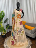 Designer palazzo suit with dupatta
