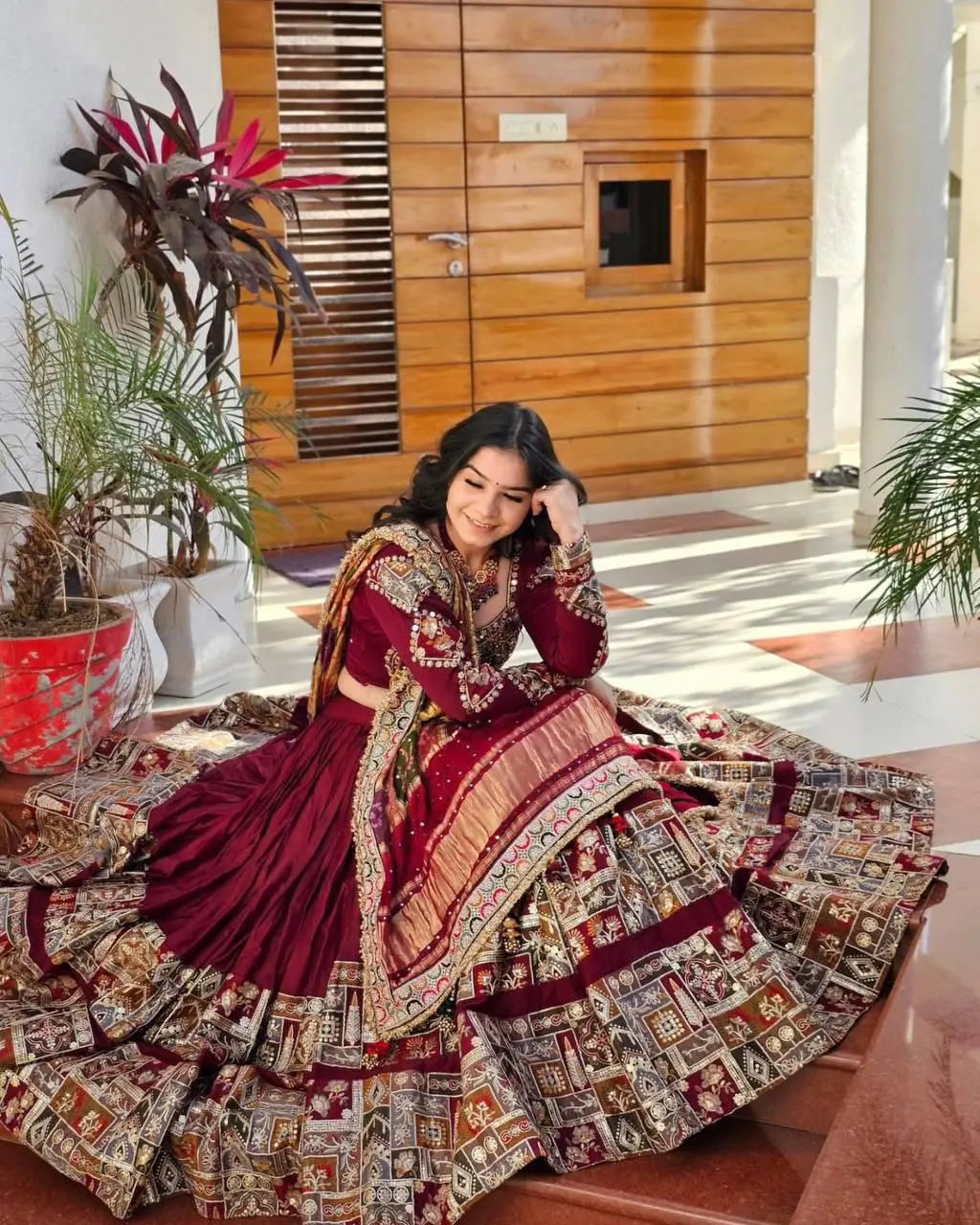 Butter silk stitched lehenga skirt nextbuy