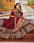 Butter silk stitched lehenga skirt