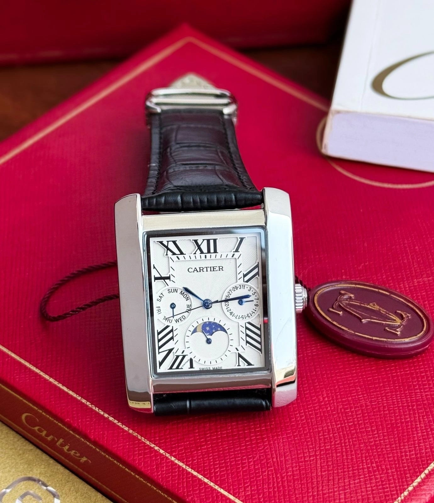 cartier diastar square watch