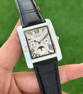 cartier men leather strap watch