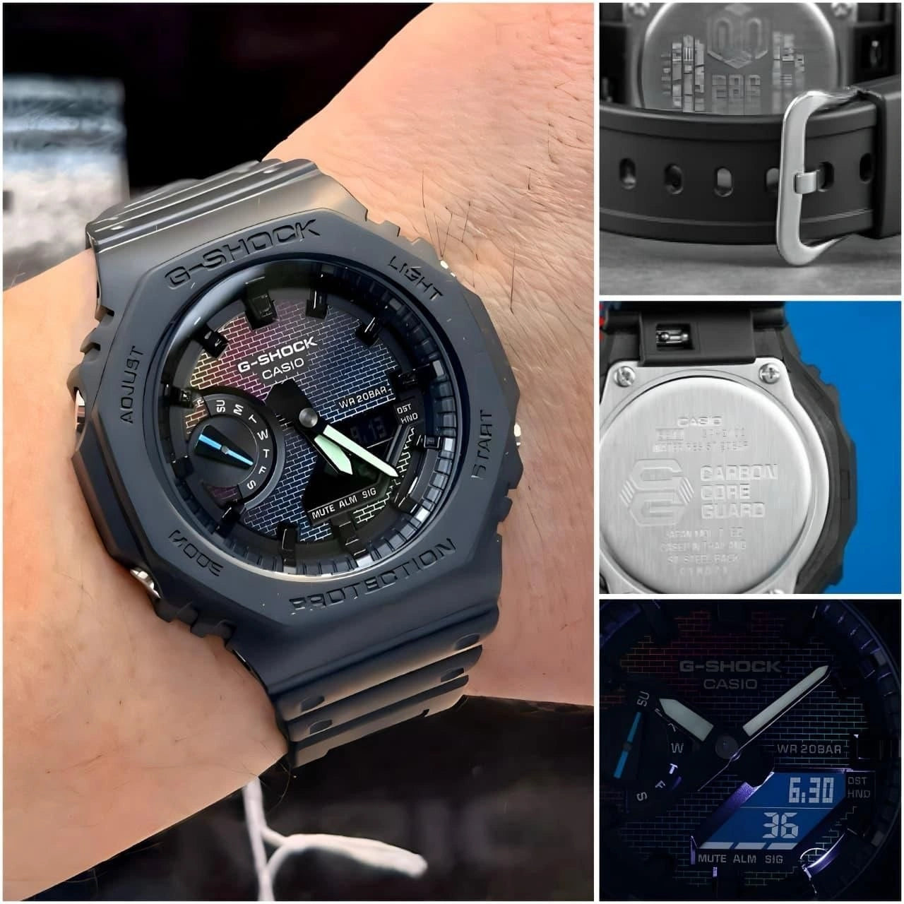 Casio G-Shock watch featuring world time and stopwatch