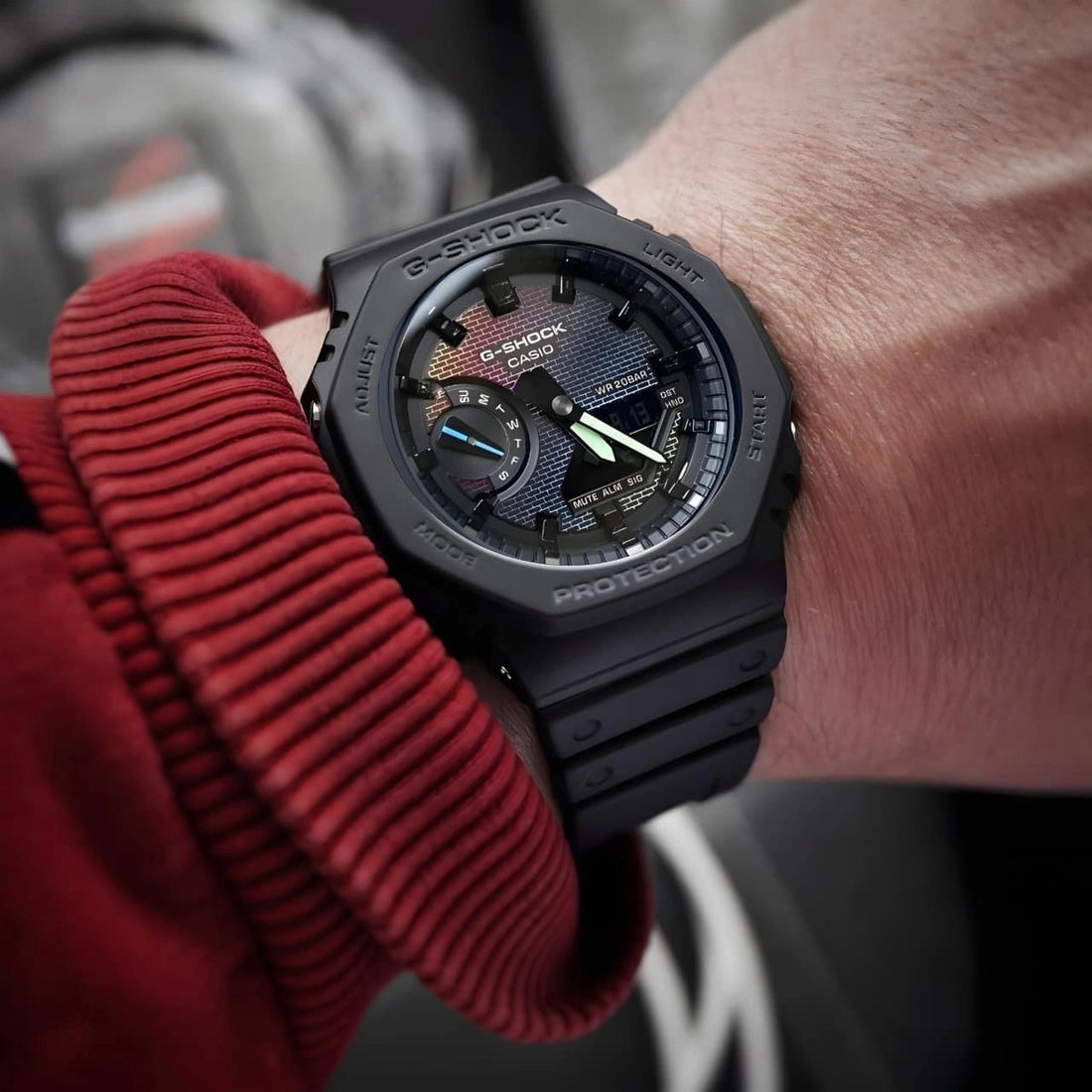 Casio G-Shock GA2100 black analog digital watch for men and women