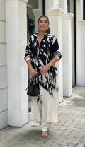 casual women berry crepe shirt pant set india