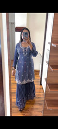 Full 3-piece ethnic outfit front view