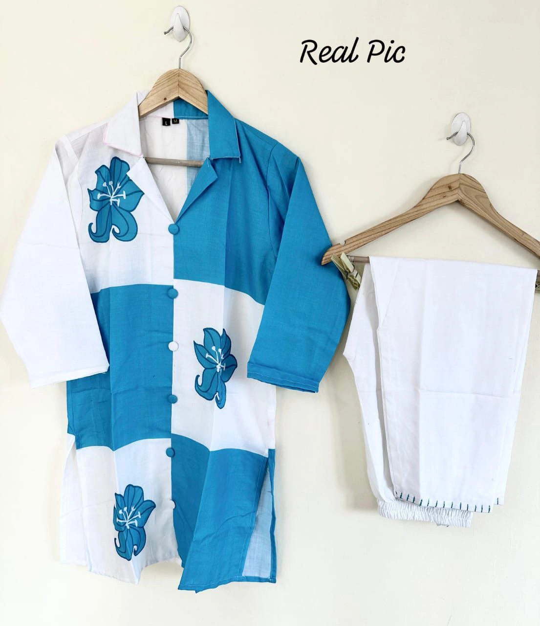 Designer festive wear cotton cord set for women