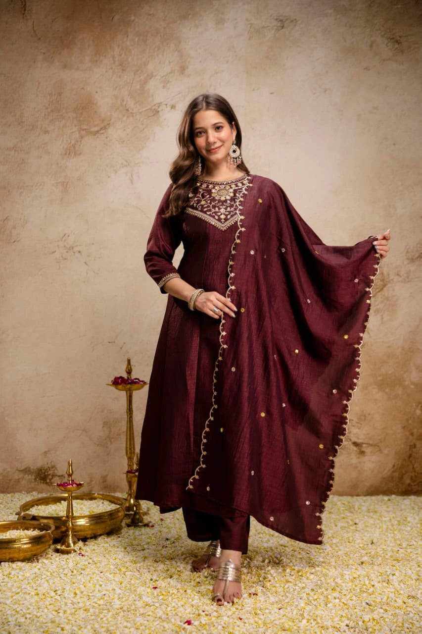 festive kurti set dupatta