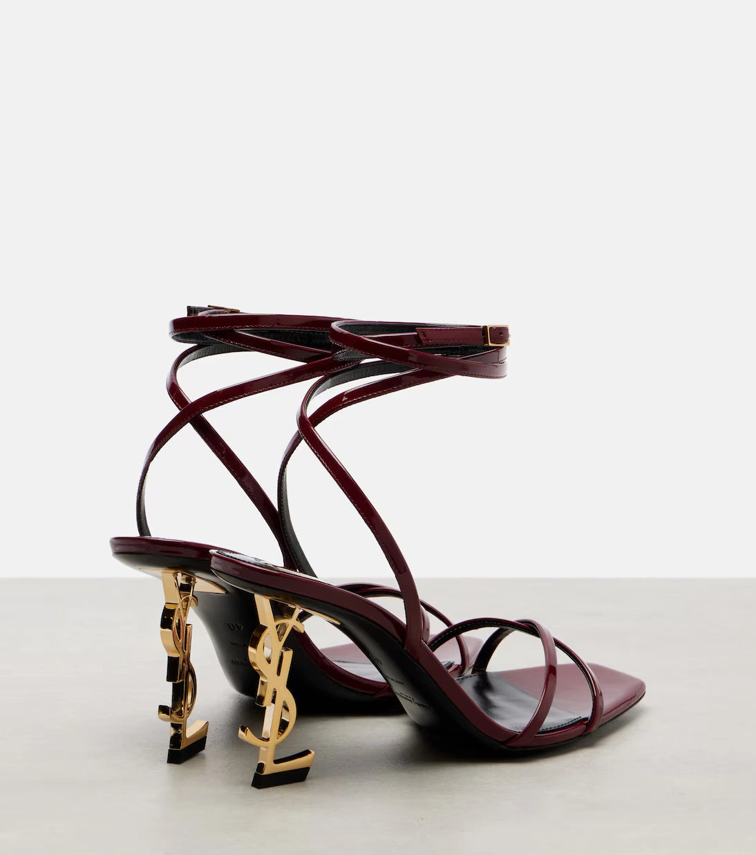 Designer Style Burgundy High Heel Sandals