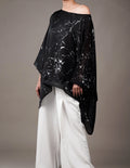 Designer Black White Two Piece Outfit