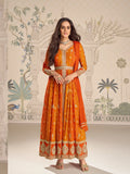 digital print anarkali dress women