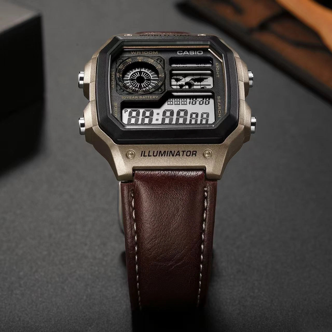 Casio backlight watch night view