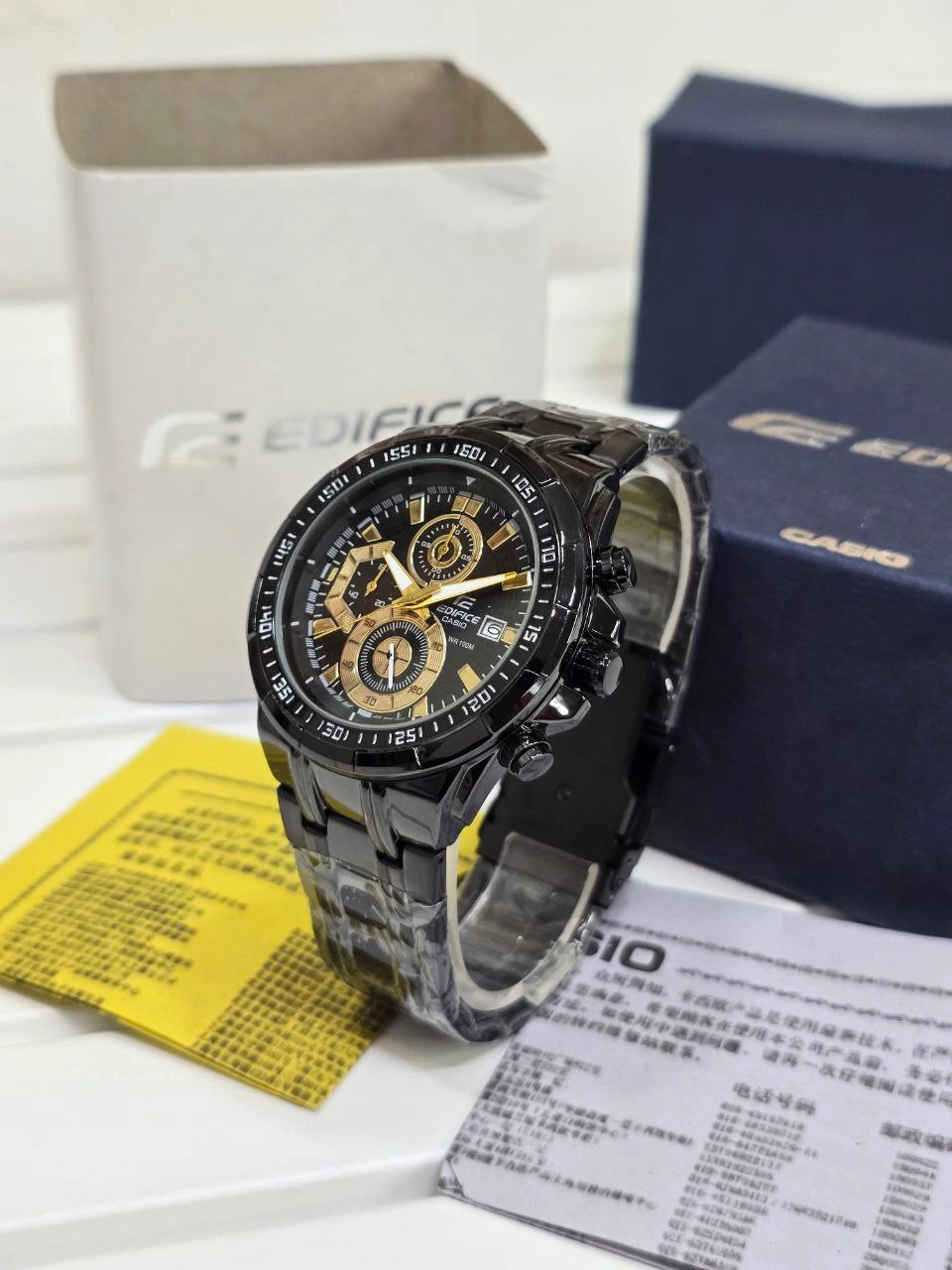 casio edifice steel bracelet watch