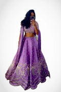 Embroidered lehenga with dupatta