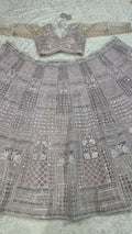 Tassel border blouse lehenga