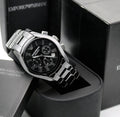 Emporio Armani Ceramica AR1410 black chronograph watch for men