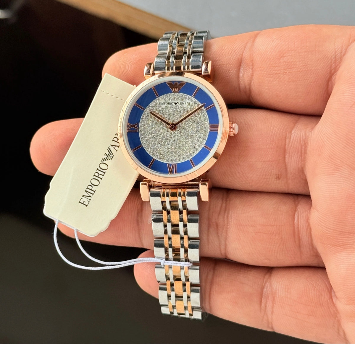 Emporio Armani women's stainless steel bracelet watch