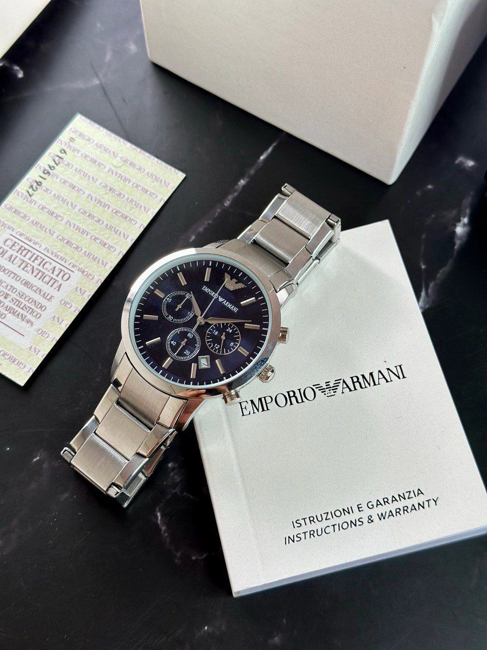 Emporio Armani men's watch side profile