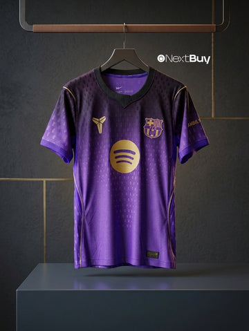 FC Barcelona 2026 27 away jersey player version purple gold