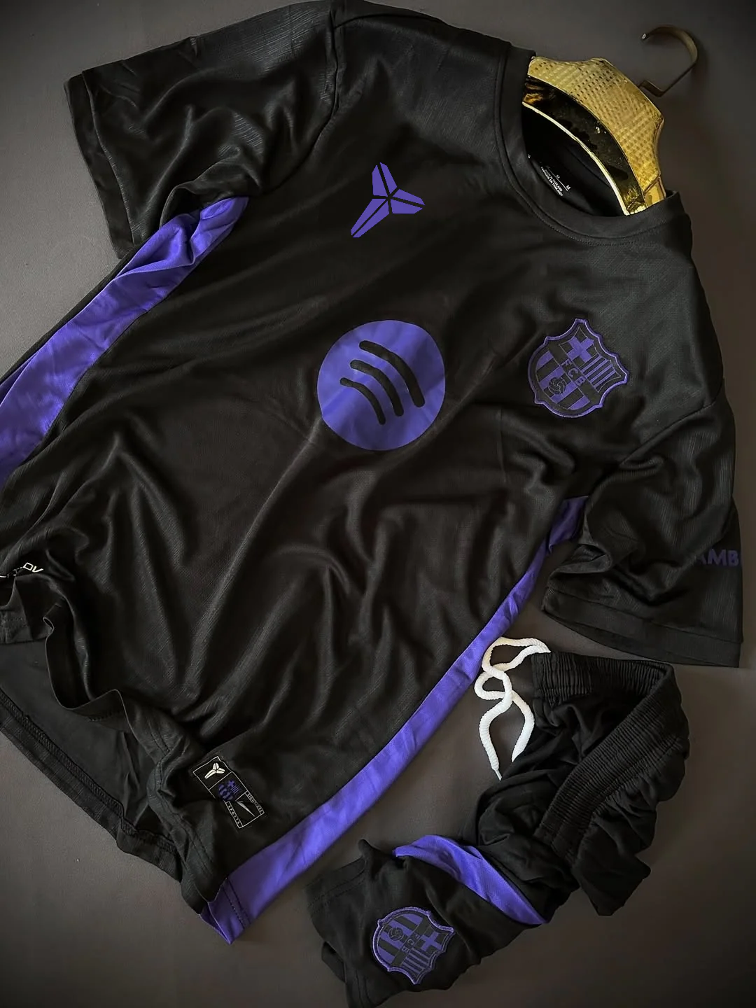 fc barcelona kobe bryant football jersey set with shorts