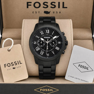 Fossil Grant 44mm men's wristwatch front view