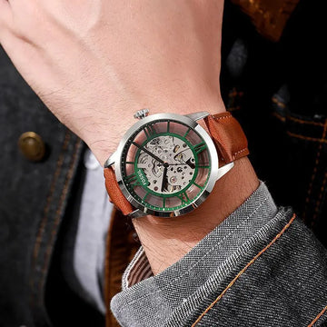 Fossil ME3098 Townsman Automatic Watch with 42mm Skeleton Dial