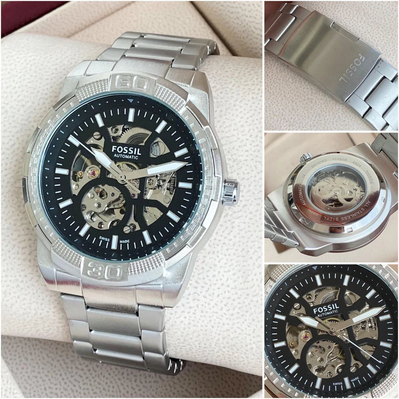 Fossil ME3256 automatic men’s watch front view