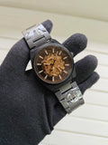 Fossil Everett open heart watch transparent dial